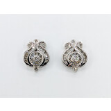  Earrings Shield Screwback .70ctw Diamonds 14kw 18.3x14.5mm 122100009