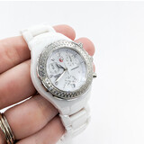  Watch Michele White Ceramic W/Diamonds 223070114