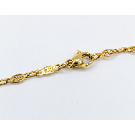 Bracelet Anklet Fancy Link 3.7mm 14ky 9.5" 123070088