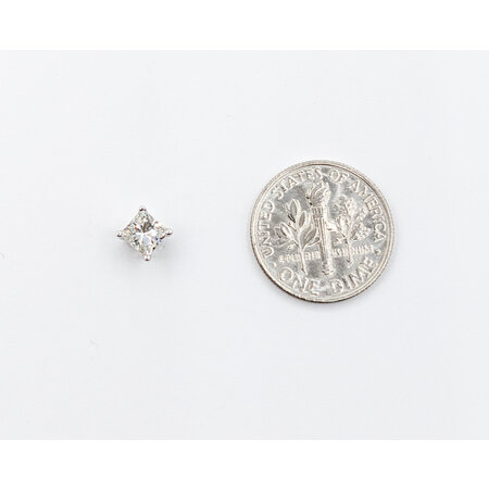 Earring Single .45ct Princess Diamond 14kw 4.5mm 123080032