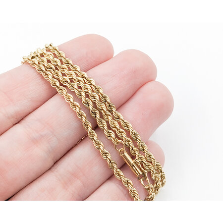 Necklace Rope 3.5mm 14ky 24" 15.74g 123080028