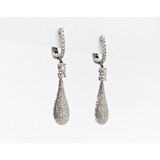  Earrings Dangle 1.23ctw Diamonds 14kw 1.5x.3" 123060085