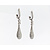 Earrings Dangle 1.23ctw Diamonds 14kw 1.5x.3" 123060085