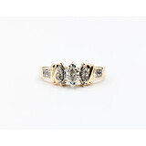  Ring .25ctw Marquise/Round/Princess Diamonds 14ky Sz7.75 123080049