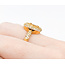 Ring .98ctw Round Diamonds 1.45ct Yellow Sapphire 18ky Sz7 223030023