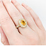 Ring .98ctw Round Diamonds 1.45ct Yellow Sapphire 18ky Sz7 223030023