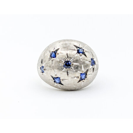 Ring Blue Star .33ctw Sapphire 14kw Sz5.5 123030056