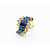 Ring 2.0ctw Round Diamonds 3.0ctw Sapphires 18ky Sz6.5 223070029