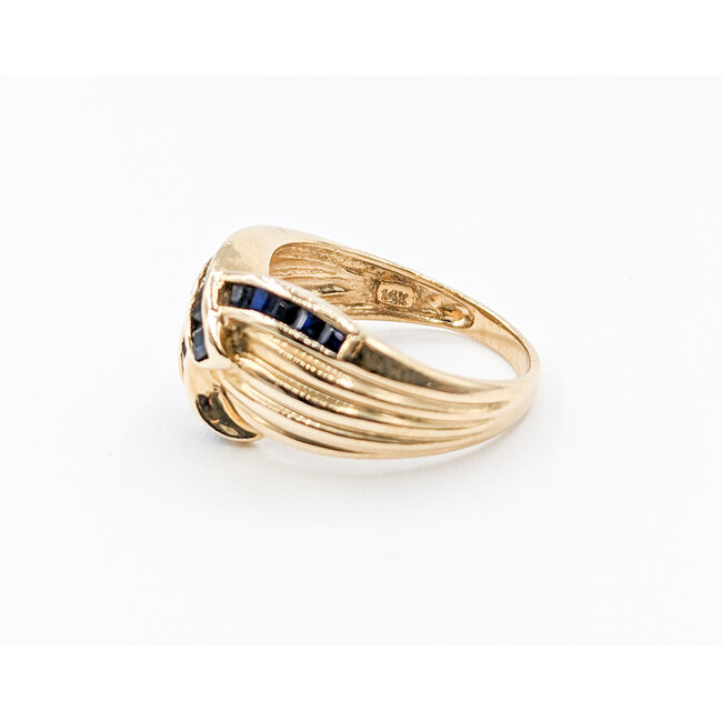 Ring .50ctw Baguette Sapphires 14ky Sz5.25 223030096