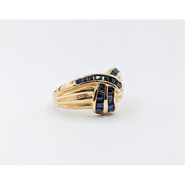 Ring .50ctw Baguette Sapphires 14ky Sz5.25 223030096