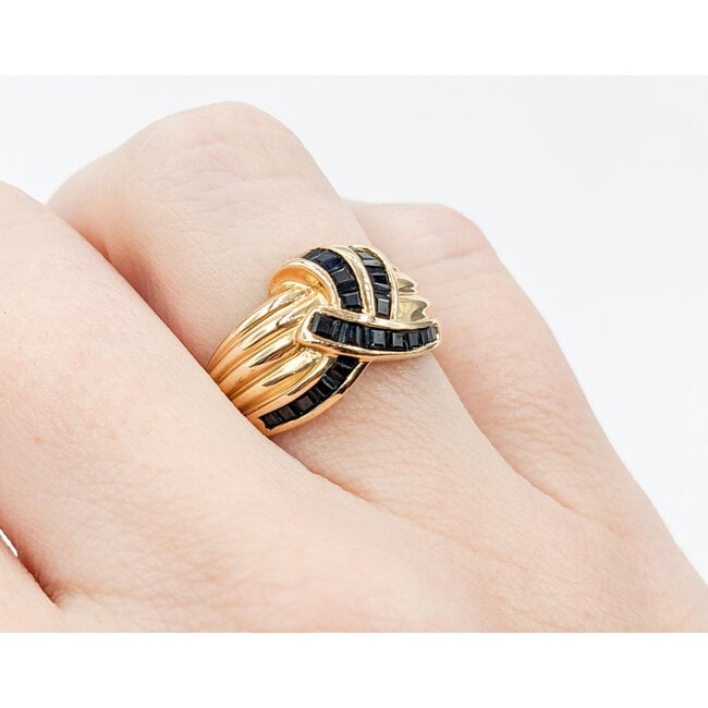 Ring .50ctw Baguette Sapphires 14ky Sz5.25 223030096