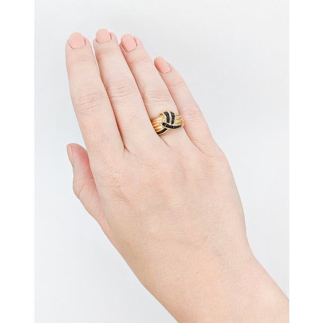 Ring .50ctw Baguette Sapphires 14ky Sz5.25 223030096