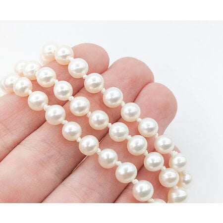 Necklace Strand 6mm Akoya Pearls 14ky 18" 223080001
