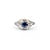 Ring Antique .36ct Sapphire 18kw Sz5 123060151