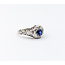 Ring Antique .36ct Sapphire 18kw Sz5 123060151