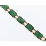  Bracelet Jade 14ky 7" 222110115