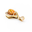Pendant 3.0ct Freeform Opal CZ's 14ky 36x22mm 223080049