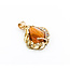 Pendant 3.0ct Freeform Opal CZ's 14ky 36x22mm 223080049