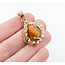 Pendant 3.0ct Freeform Opal CZ's 14ky 36x22mm 223080049
