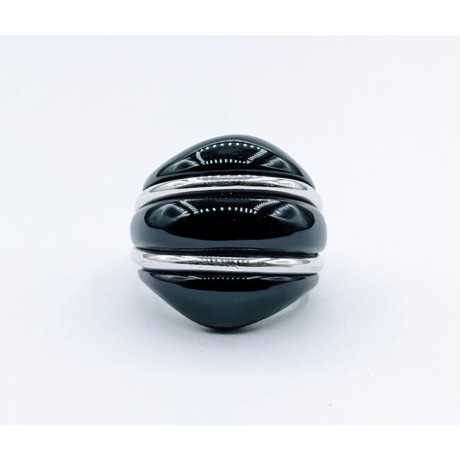 Ring Onyx Dome 14kw sz 7.5 220020044