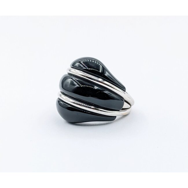 Ring Onyx Dome 14kw sz 7.5 220020044