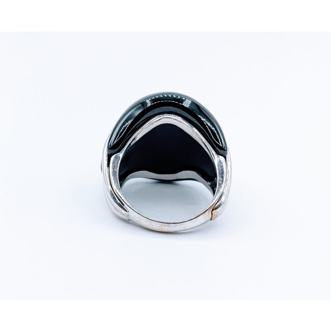 Ring Onyx Dome 14kw sz 7.5 220020044
