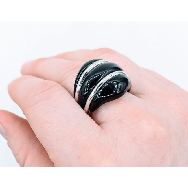 Ring Onyx Dome 14kw sz 7.5 220020044