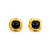 Earrings Onyx Cab 14ky 29.5mm 219090001