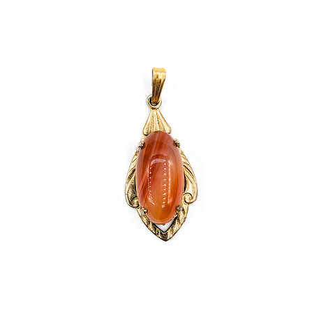 Pendant Red Stone 10ky 219050102
