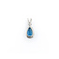 Pendant .12ct Diamond 3.4ct Aquamarine Platinum 123030397