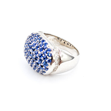 Ring .13ctw Diamonds 2.31ctw Sapphire 18kw Sz6.75 123050041