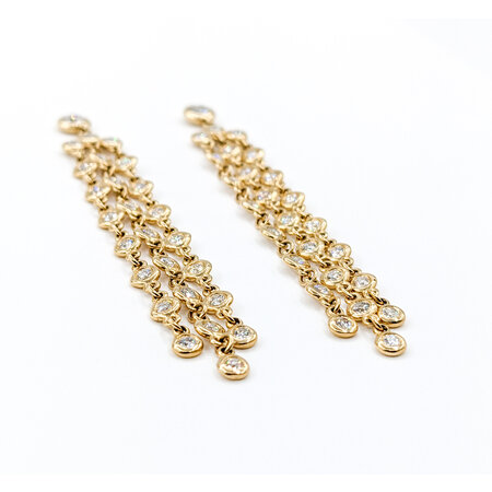 Earrings 1.10ctw Diamonds 14ky 123060042