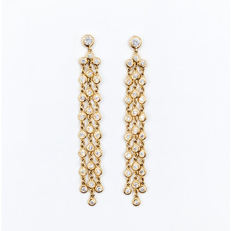 Earrings 1.10ctw Diamonds 14ky 123060042