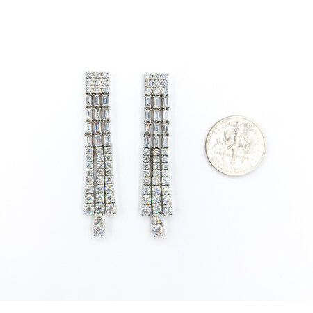 Earrings Dangle 4.52ctw Diamonds 14kw 123060045