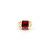 Ring Nugget 10x8 Synthetic Ruby 10ky Sz10 223080083