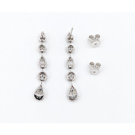 Earrings 1.25ctw Diamonds 14kw 1.25" 123060036