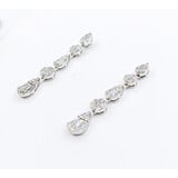  Earrings 1.25ctw Diamonds 14kw 1.25" 123060036