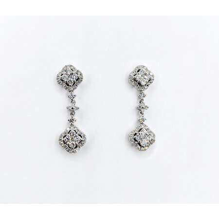 Earrings .75ctw Diamonds 18kw 123060041