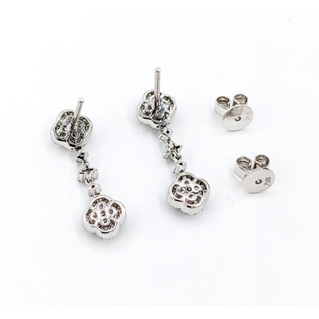 Earrings .75ctw Diamonds 18kw 123060041