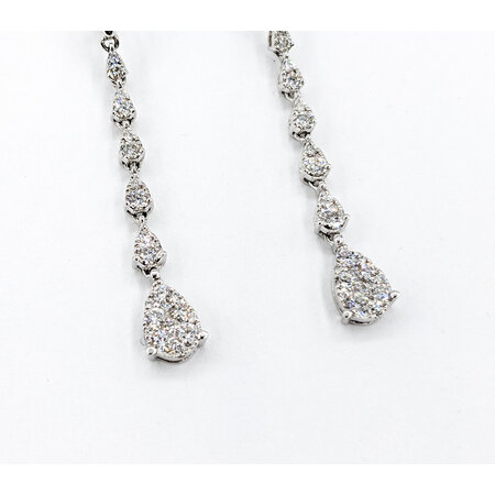 Earrings .84ctw Diamonds 14kw 123060029