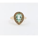  Ring .29ctw Round Diamonds 1.45ct Colombian Emerald 14ky Sz6.5 223030045