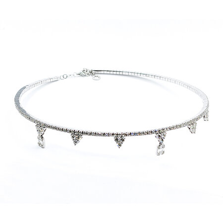 Necklace Collar Choker 5.27ctw Diamonds 14kw 16.5" 122060088