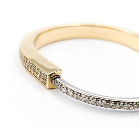 Bracelet Lock Inspired 4.81ctw Diamonds 14ktt 6.75" 123050164