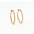 Earrings Hoop 1.00ctw Diamonds 14ky .9" 123060094