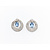 Earrings 2.84ctw Diamonds 3.45ctw Aquamarine Plat/14k 22100091