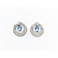 Earrings 2.84ctw Diamonds 3.45ctw Aquamarine Plat/14k 222100091