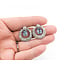 Earrings 2.84ctw Diamonds 3.45ctw Aquamarine Plat/14k 222100091