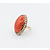 Ring Vintage 27x16mm Coral (29)2mm Seed Pearls 18ky Sz4.5 222070018