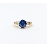  Ring .55ctw Diamonds 1.42ct Sapphire 14ky Sz4.5 123040067