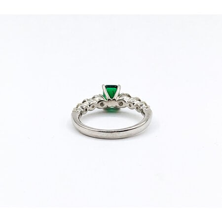 Ring 1.12ctw Diamonds .89ct Emerald 14kw Sz7 123040053